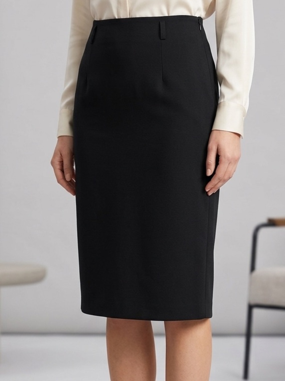 Versions Wool Skirt